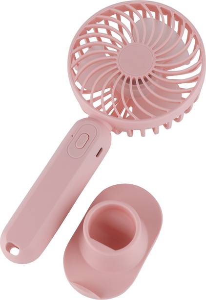 TG S9 (PORTABLE RECHARGEABLE USB FAN) 3 Speed Mode High Speed with 1200mAh Battery S9 Mobile Stand USB Fan