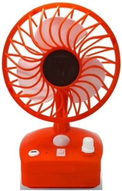 JAIN ELECTRONICS Table Electric Mini Portable USB Fan Air Cooler Turbine Handy Rechargeable LED Speed Indoor Outdoor Fan High Cooler Home Office Car kitchen Desk Travel Lamp USB Fan