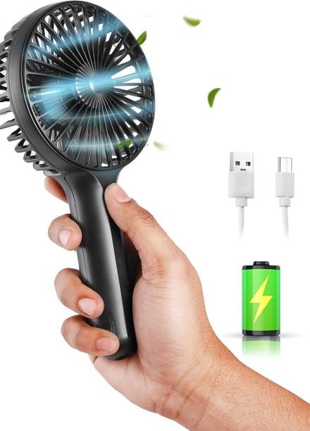 StonSell Mini Portable Fan,Powerful Hand Fan 1800 mah 3 Speed Fan Mini Rechargeable Small Pocket Display USB Fan