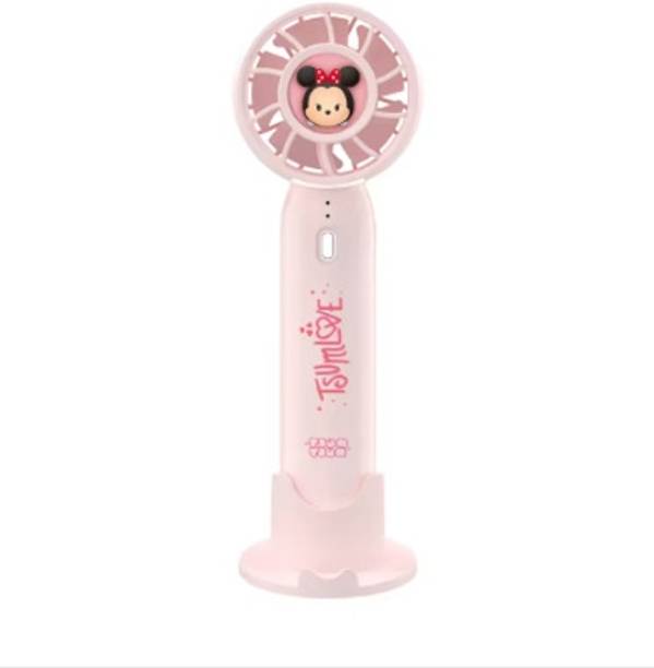 SwapME Disney Mini Portable Usb Charging Handheld Fan With Strawberry Bear Minnie Mickey Designs Desktop Stand Turbine High Wind Power USB Fan
