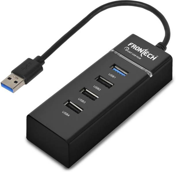 Frontech 4 in 1 USB HUB | 1 x USB 3.0 + 3 x USB 2.0 | High-Speed Data Transfer - NC-0053 USB Hub