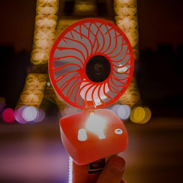 FRONY Mini Ac Cooler Rechargeable Cool Fan Portable (USB Fan) With LED Light_FUF299 Trendy Rechargeable Fan Light Weight Mini Fan_AB299 USB Fan