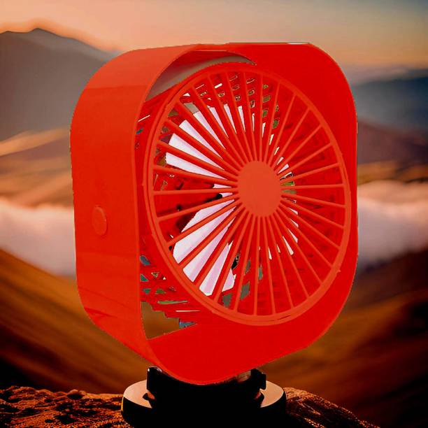 Clairbell Superior Portable USB Desk Fan with Direct Plug-In AC Cooler Mini Fan_ZSR195 Trendy (Direct Fan) Light Weight Portable Fan_FC195 USB Fan