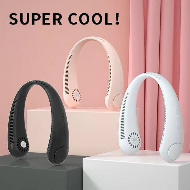 Radhe Neck Fan Bladeless Speeds Battery Operated Personal NF30 Neck Fan Bladeless Usb Cooler 31 USB Fan