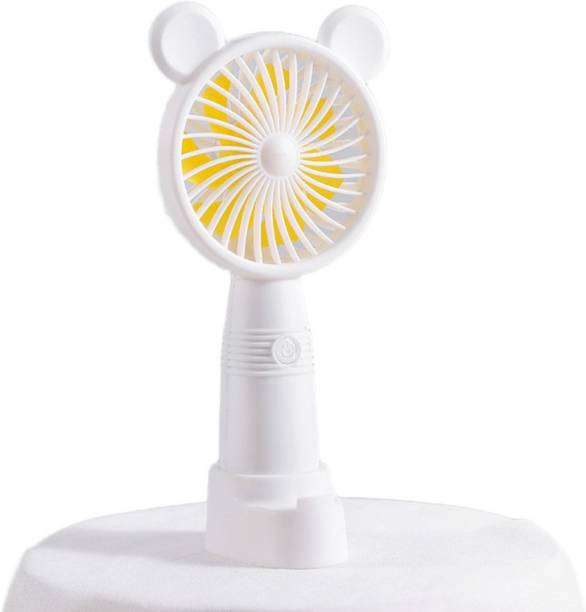 MZ M3 (RECHARGEABLE PORTABLE USB FAN) With Mobile Stand, 1200mAh Battery USB Fan