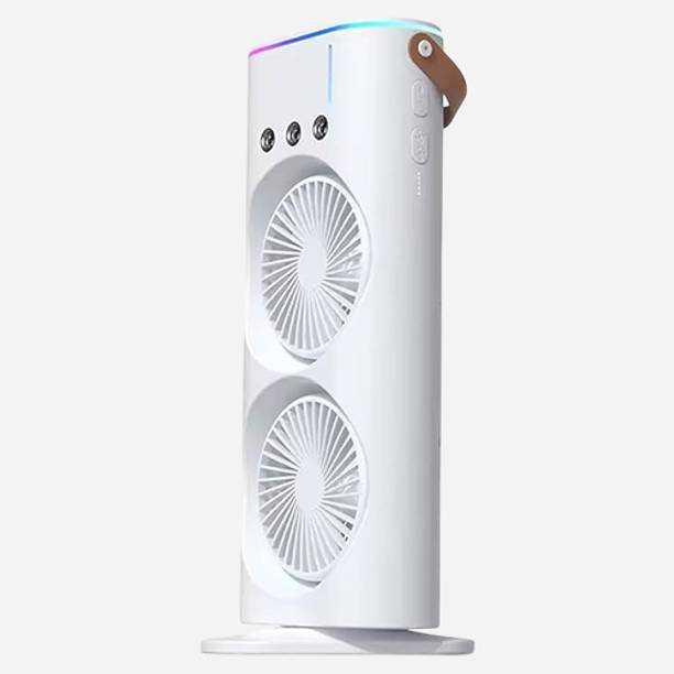 GameSir USB Cooling Fan with Remote Control, Rotatable with water Tank Mini Air Cooler mist dual fan_04 USB Air Cooler