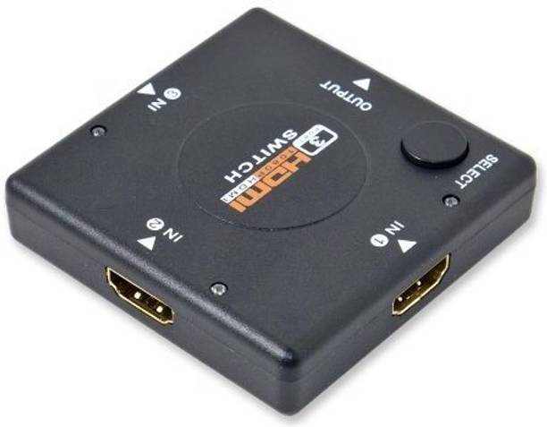 VOOCME HDMI Auto Switch Splitter Switcher Hub Box(3 Port 1080P HDMI Auto Switch) HDMI Connector
