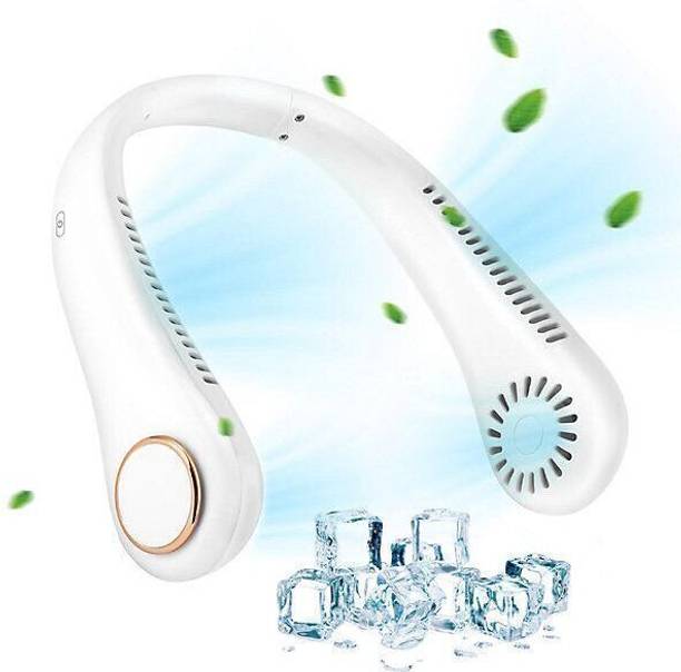 14 Fab Neck Fan Bladeless Speeds Battery Operated Personal NF73 Neck Fan Bladeless Battery Operated Personal opi73 USB Fan