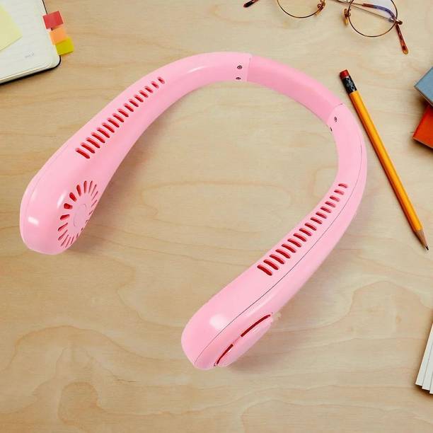 Harsiddhient Portable Neck Fan | Hands-Free Bladeless 360° Cooling USB Rechargeable Fan FK_NPF_01 USB Charger