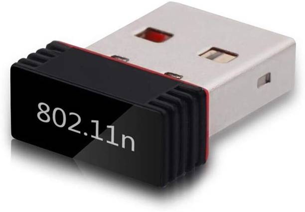 RuhZa High Speed Long Range Nano WiFi Dongle, Connector, Receiver 802.11B/G/N 2.0 Wireless Wi Fi 2.4GHz Wireless LAN Network Card External Bluetooth