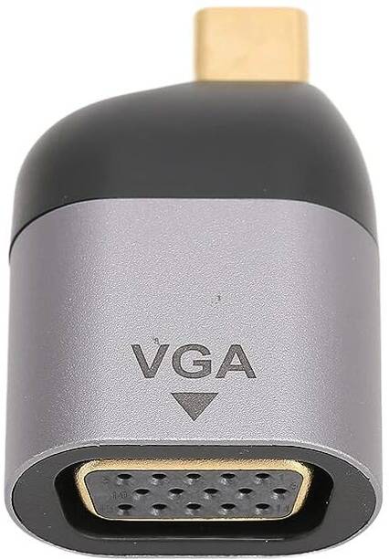 RuhZa USB C to VGA Adapter, Type C to VGA Converter for Office Conference Games Monitor Projector HDTV, Laptop Accessory
