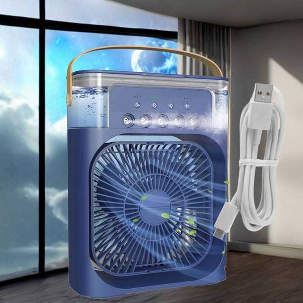 HRK Air Conditioners Small AC Quiet Personal Air Cooler Powered Mini DesktopHRK Air Conditioners Small AC Quiet Personal Air Cooler Powered Mini DesktopHRK USB Air Cooler