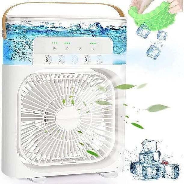 Sitaramm USB Powered Mini Desktop Cooling Misting Fan, 1/2/3 H Timer MWC-12 USB Fan, USB Air Cooler