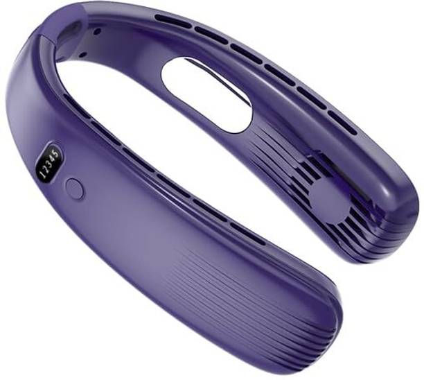 Refulgix Adjustable Personal Cooling for Indoor Outdoor 5-Speed mode Portable Bladeless Hanging Neck Fan – Modern Design USB Fan