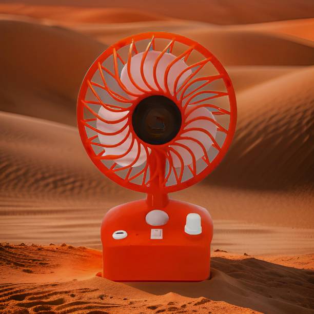 FRONY Mini Ac Cooler Rechargeable Cool Fan Portable (USB Fan) With LED Light_IEI491 Trendy Rechargeable Fan Light Weight Mini Fan_AB491 USB Fan