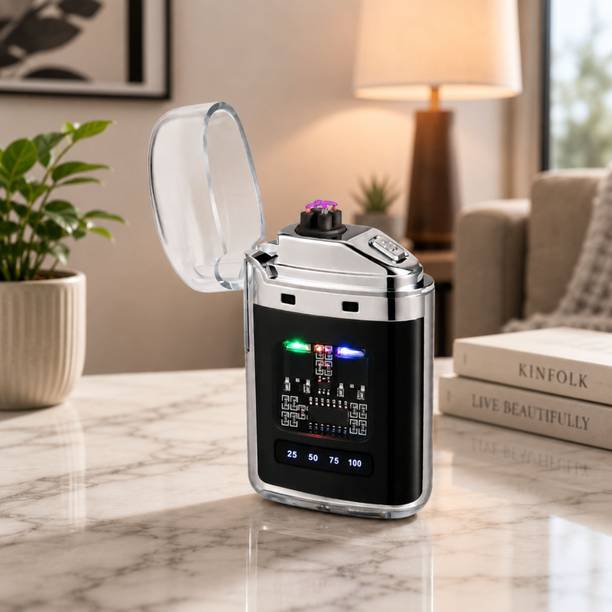 UDAAAN Compact Electric Arc Candle Lighter | Battery Indicator Compact Electric Arc Candle Lighter | Battery Indicator Cigarette Lighter