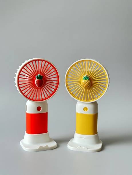 zakhirahub Mini Rechargeable Multicolor USB Fan Pack of 2 | Any 2 Colors MNF-MCLR-02 Rechargeable Fan