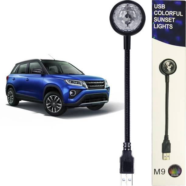 WRADER USB Disco Light with 7 Colors and 9 Functional Modes Visual Multicolor Light for Urban Cruiser Car Other Cars SUVs Home Parties Bedroom and Hall Multicolor Led Light
