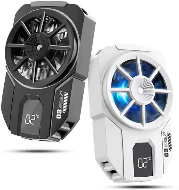 Cubonic X Memo DLA3 Mobile Semiconductor Black Radiator|LED Display|Adjustable Mount Gaming/Streaming/Recording |LED Display|Adjustable Phone Mount USB Fan