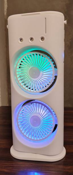 Double ended spray mist fan Air coller DOUBLE ENDED SPRAY FAN 1 SET Led Light, USB Air Cooler, Rechargeable Fan, USB Cable