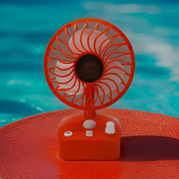 FRONY Mini Ac Cooler Rechargeable Cool Fan Portable (USB Fan) With LED Light_NNN240 Trendy Rechargeable Fan Light Weight Mini Fan_BC240 USB Fan