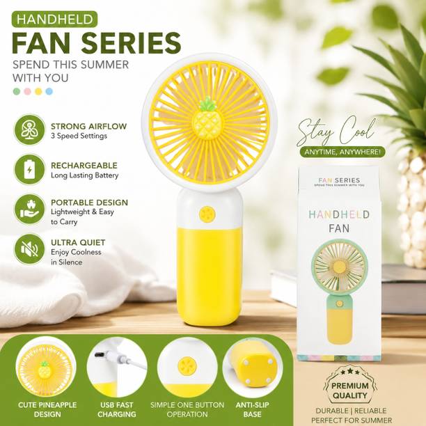 The Ecomm Mini Fan Toy – USB Rechargeable Portable Handheld Fan for Kids & Adult School,Travel,Outdoor,Best Gift Option USB Fan