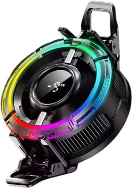 Cubonic CX15 IceStorm 15W Snap-N-Play Magnetic/Clip/ Metal Adhesive Cooler 1 Button RGB LED Real Time Temp. Display Silent Beast AI Mode 15° Next-Gen Gaming Gadget USB Fan