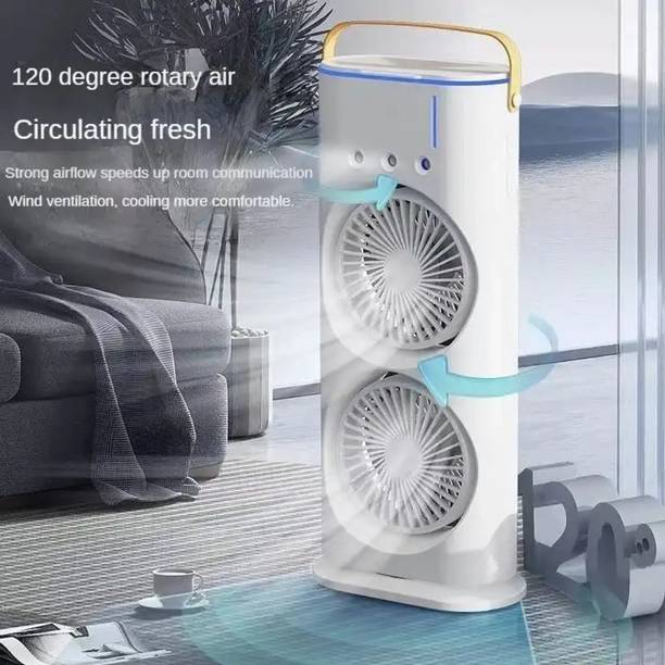 Smartserv Portable Mini Air Cooler White TOW-WT-350 USB Air Cooler, Rechargeable Fan, USB Fan, USB Humidifier