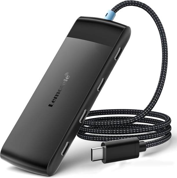 Lemorele USB C Hub 5-in-1, 4×USB C 3.2 Gen 2 (10Gbps) Port USB SuperSpeed Hub 60 cm Cable TC107 HDMI Connector