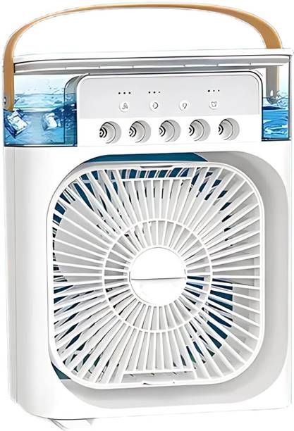 Radhe Air Conditioners Small AC Quiet Personal Air Cooler Powered Mini AIR_86 Neck Fan Bladeless Usb Cooler 148 USB Air Cooler