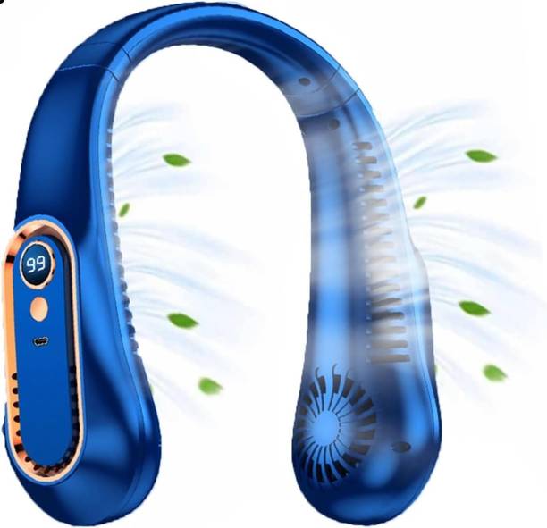 Woomzy Rechargeable Neckband Fan-Ideal For Outdoors And Indoor Activities Rechargeable Portable Fan,Suitable for Office,Home,Sports,Travel Rechargeable Fan