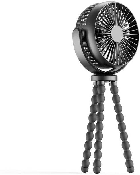 YOZO Table fan Powerful Rechargeable with LED Light Table Fan for Home, Office Desk Mini Desk Fan Portable 3 Speeds Wind Desktop Table Cooling Fan For Car Outdoor USB Fan, Led Light, Rechargeable Fan