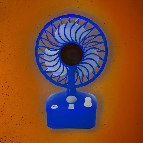 Clairbell Mini Ac Cooler Rechargeable Cool Fan Portable (USB Fan) With LED Light_BWK280 Trendy Rechargeable Fan Light Weight Mini Fan_AC280 USB Fan