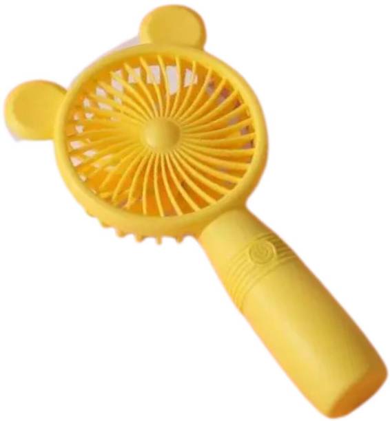 MZ M3 (PORTABLE RECHARGEABLE USB FAN) 3 Speed Mode High Speed with 1200mAh Battery M3 Mobile Stand USB Fan