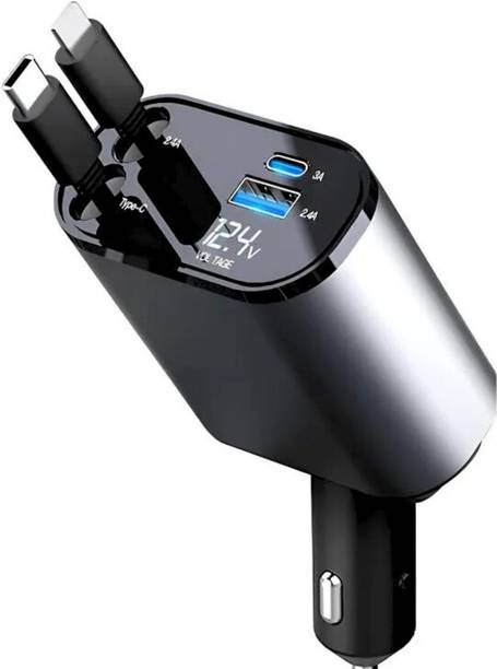 ABR 120W 4 in 1 Retractable Car Charger, Fast Car Phone Charger Car Adapter 120W 4 in 1 Retractable Car Charger, Fast Car Phone Charger Car Adapter USB Charger