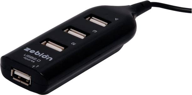 zebion 4 Port Faster Data Transfer Speed and Durable Bo...