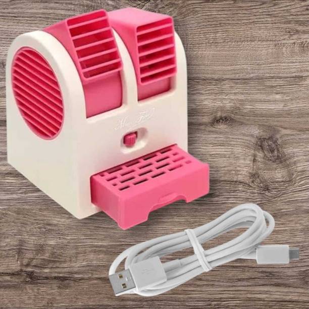 KRITAM Mini Cooler Desktop Table Small Water Air Conditioner Powered by USB Air Conditioners Small Portable Personal Air Cooler Mini Desktop Fan USB Air Cooler