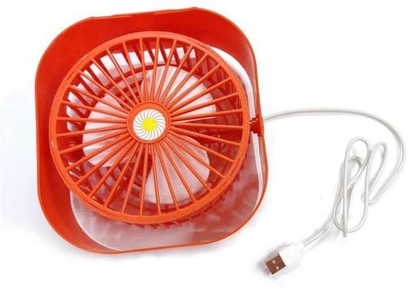 JAIN ELECTRONICS Mini Electronic Portable USB Table Fan Air Cooler Handy Rechargeable 360° Rotate Outdoor Indoor Fan High Speed Cooler Home Office Car kitchen Desk Travel Handy USB Fan