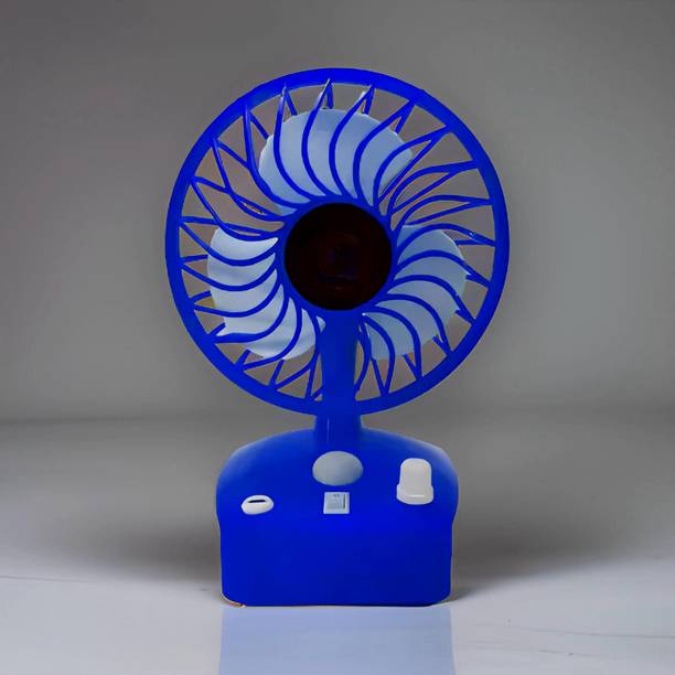 FRONY Mini Ac Cooler Rechargeable Cool Fan Portable (USB Fan) With LED Light_YOY121 Trendy Rechargeable Fan Light Weight Mini Fan_UT121 USB Fan