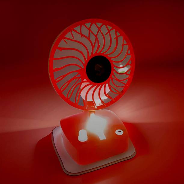 FRONY Mini Ac Cooler Rechargeable Cool Fan Portable (USB Fan) With LED Light_CHC6 Trendy Rechargeable Fan Light Weight Mini Fan_FD6 USB Fan