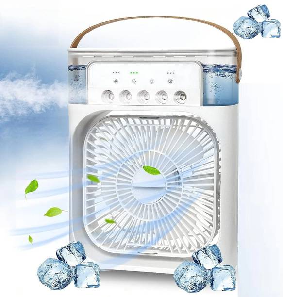 NUVASA Portable Multicolor Mini Air Cooler Fan for Room Cooling Spray Modes USB Air Cooler