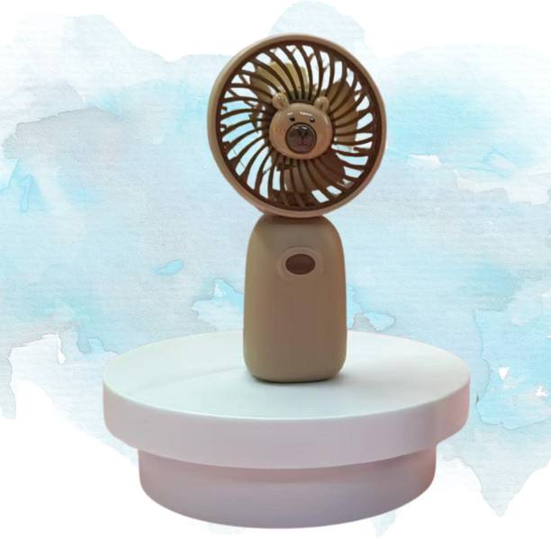 BITWEAVE Dog Design Fan FAN-033-Rechargeable Mini Table Fan - USB Powered, Lightweight Design USB Air Cooler