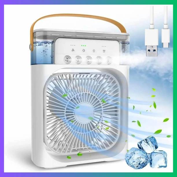 ARTIKA Portable USB Mini Air Cooler Fan with Mist Spray & 3 Speed Modes -06 Portable USB Mini Air Cooler Fan with Mist Spray & 3 Speed Modes - 06 USB Air Cooler