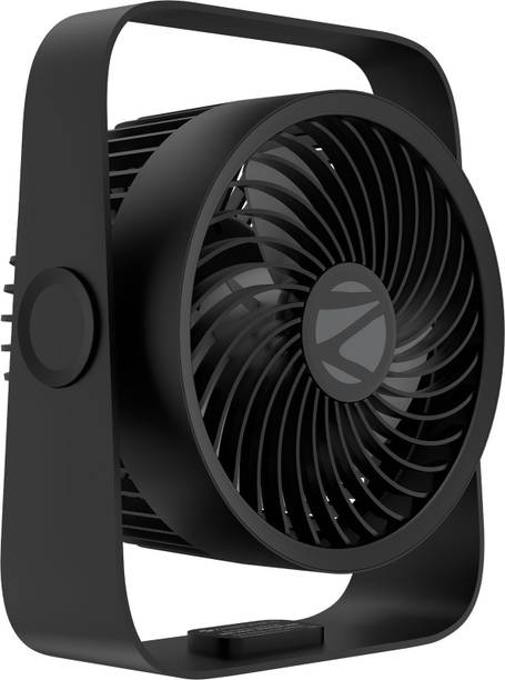 ZEBRONICS Portable Desk, Upto 13h Backup, 3600mAh Rechargeable Battery, 4 Speed Modes Zeb-Heat Buster 300 USB Fan