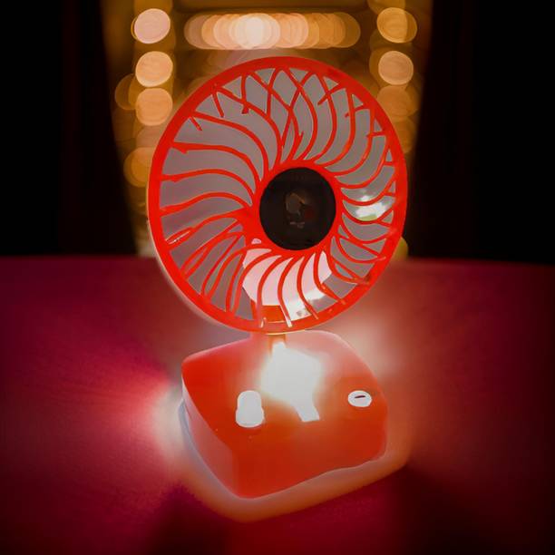 YAROH Mini Ac Cooler Rechargeable Cool Fan Portable (USB Fan) With LED Light_AAA356 Trendy Rechargeable Fan Light Weight Mini Fan_A455455 USB Fan
