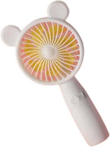 MZ M3 (PORTABLE RECHARGEABLE USB FAN) 3 Speed Mode High Speed with 1200mAh Battery M3 Mobile Stand USB Fan