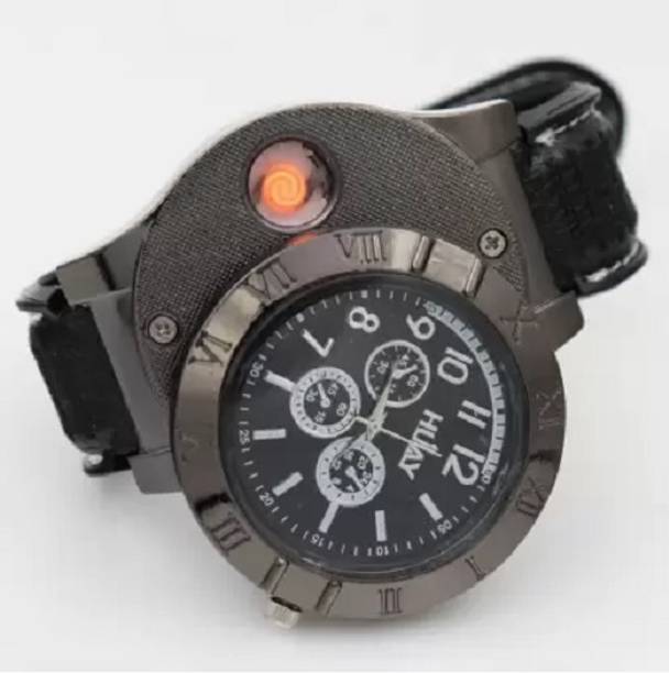 ASTOUND Men Electronic Lighter USB Rechargeable Watch WWL-15 Cigarette Lighter