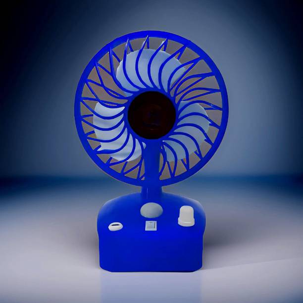 YAROH Mini Ac Cooler Rechargeable Cool Fan Portable (USB Fan) With LED Light_ZZZ34 Trendy Rechargeable Fan Light Weight Mini Fan_F133133 USB Fan