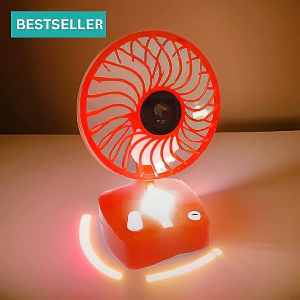Clairbell Cool Fan ( Rechargeable Table Fan) (Mini Fan) for Home, office VE417 Cool Fan (AC Cooler) (Rechargeable USB Fan) high speedVE417 USB Fan