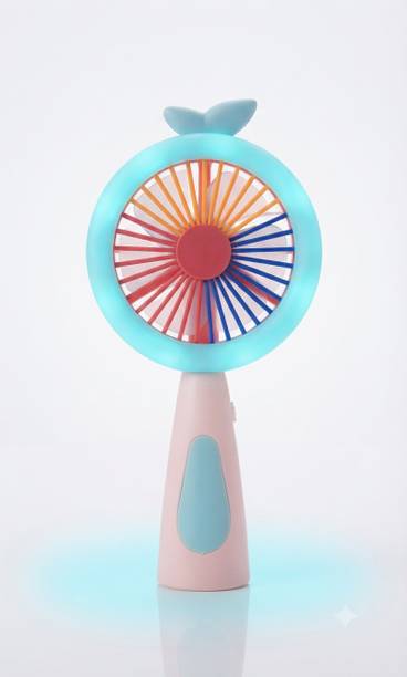 VITEK Hi-Speed Handheld Mini Fan with LED Ring Light, USB-C Rechargeable Led Mini Fan Led Light, Rechargeable Fan, USB Air Cooler, USB Fan